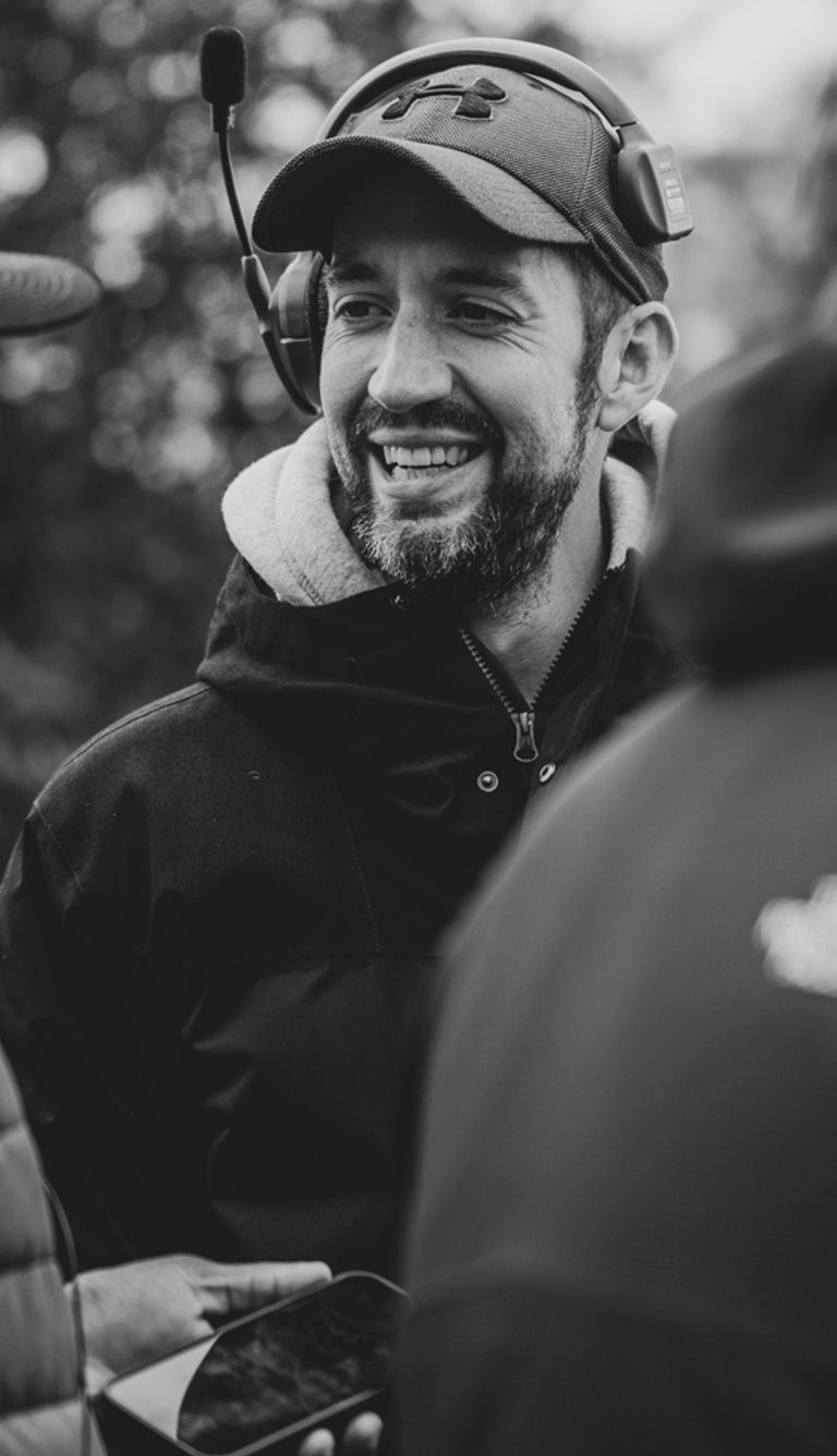 Cameraman onset smiling